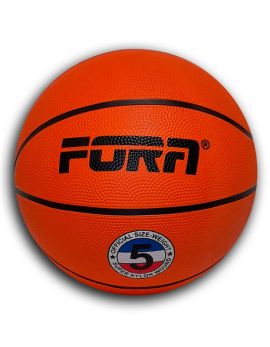 Мяч баскетбольный резиновый FORA №5 (оранжевый)