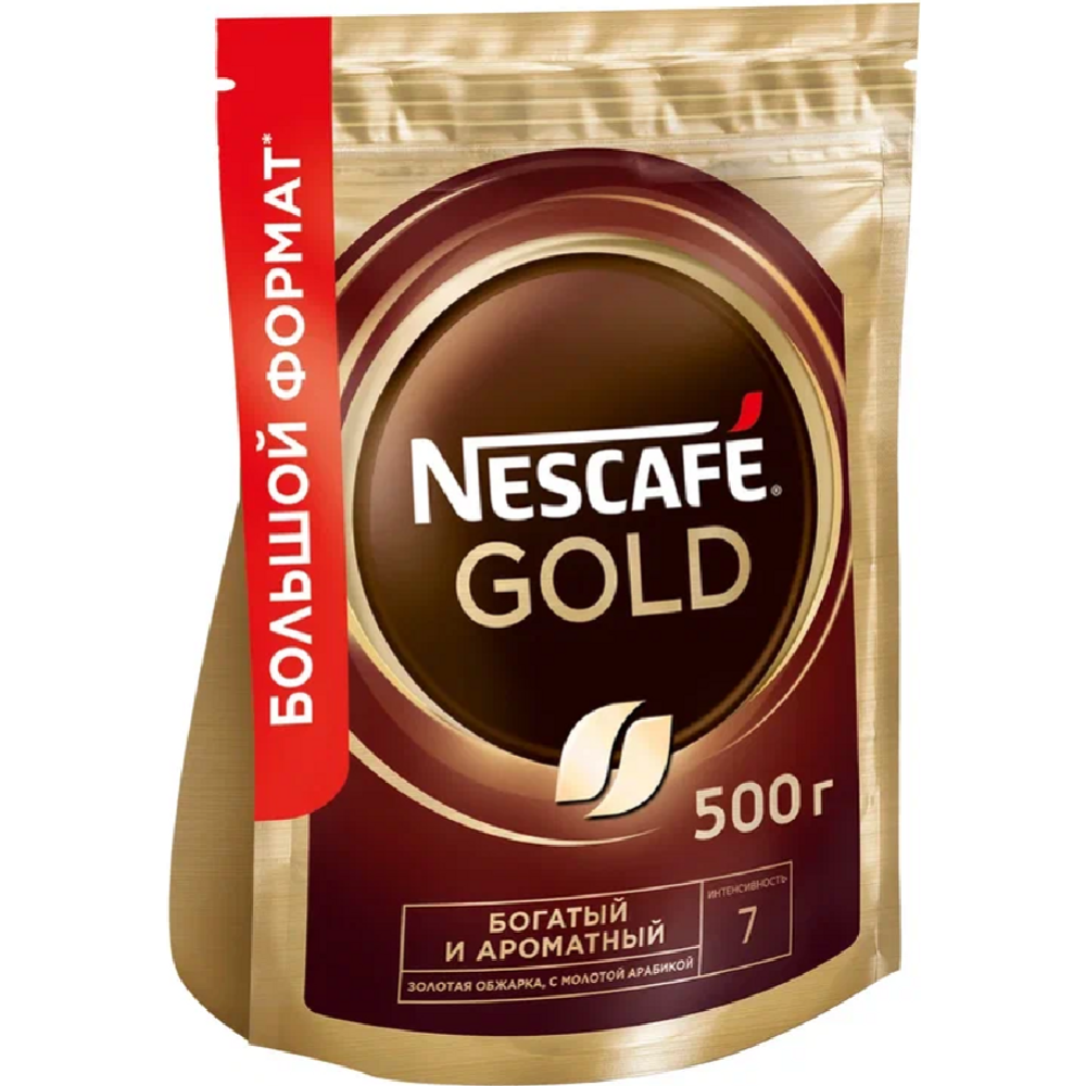 Кофе растворимый «Nescafe» Gold, с добавлением молотого, 500 г #4