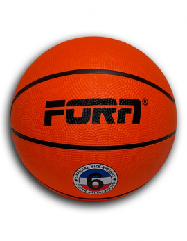 Мяч баскетбольный резиновый FORA №6 (оранжевый)