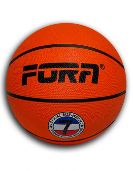 Мяч баскетбольный резиновый FORA №7 (оранжевый)