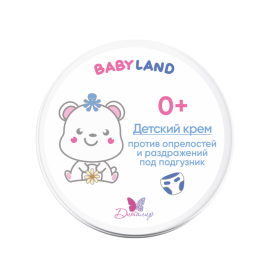 Детский крем против опрелостей и раздражений под подгузник BABYLAND 140 г