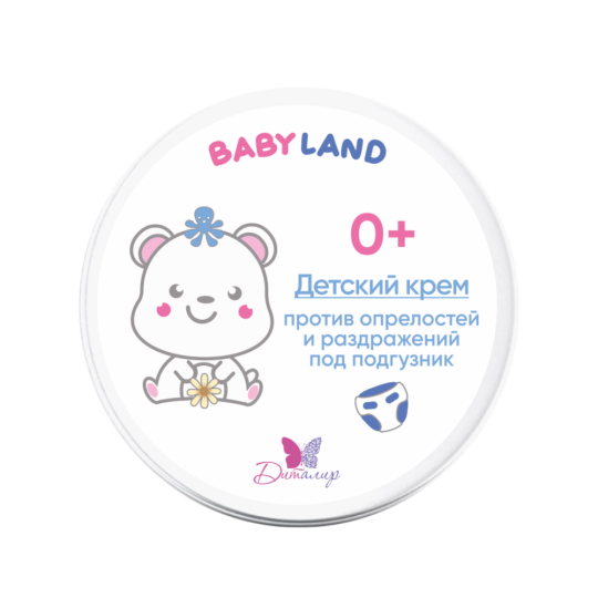 Детский крем против опрелостей и раздражений под подгузник BABYLAND 140 г