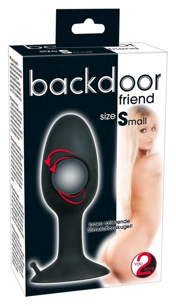 Маленькая анальная втулка со смещенным центром тяжести Backdoor Friend S