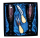 Подарочный набор для игристого и сыра, 2 бокала, нож, вилка AmiroTrend ABW-503 blue burgundy