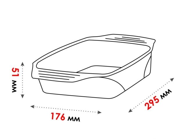 Форма из жаропрочного стекла, 1.6 л, прямоугольная, 295х176х51 мм, PERFECTO LINEA