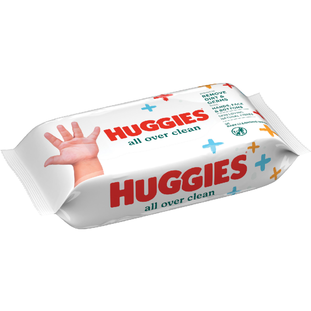 Салфетки влажные «Huggies» All Over Clean, 56 шт #1