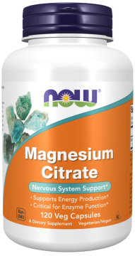 Магний Цитрат Now Foods Magnesium Citrate, 120 капс.