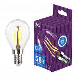 Лампа сд FILAMENT шарик G45 E14 5W 32358 7