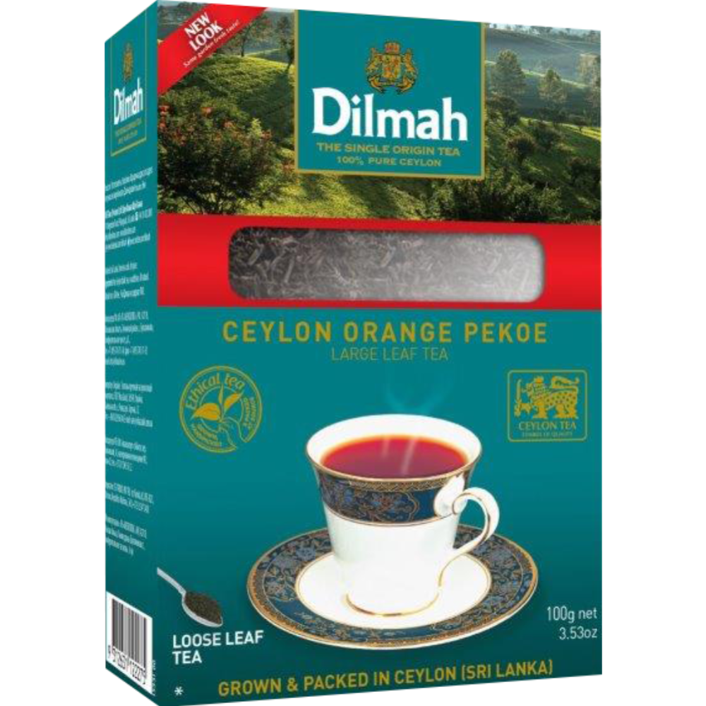 Чай черный «Dilmah» цейлонский, крупнолистовой, 100 г #0