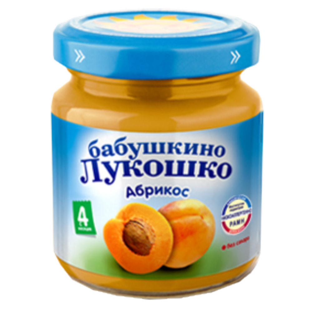 Пюре фруктовое «Бабушкино Лукошко» абрикос, 100 г #0