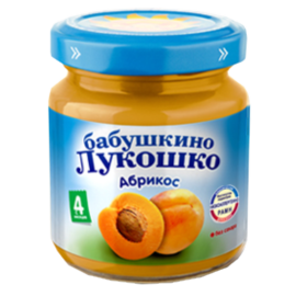 Пюре фруктовое «Бабушкино Лукошко» абрикос, 100 г