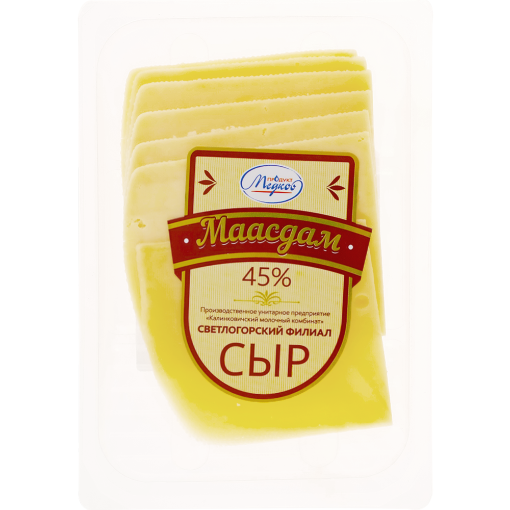 Сыр полутвердый «Маасдам» 45%, 150 г #0