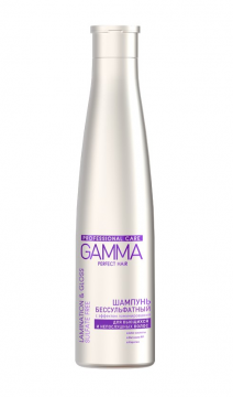 Шампунь бессульфатный "GAMMA Perfect Hair  с эффектом ламинирования, 350 мл