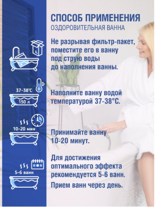 Соль для ванн «Похудение De-tox» Dr.Aqua 10 фильтр-пакетов 1800г