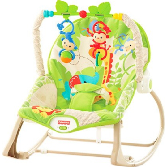 Шезлонг «Fisher-Price» Обезьянки из тропического леса, CBF52