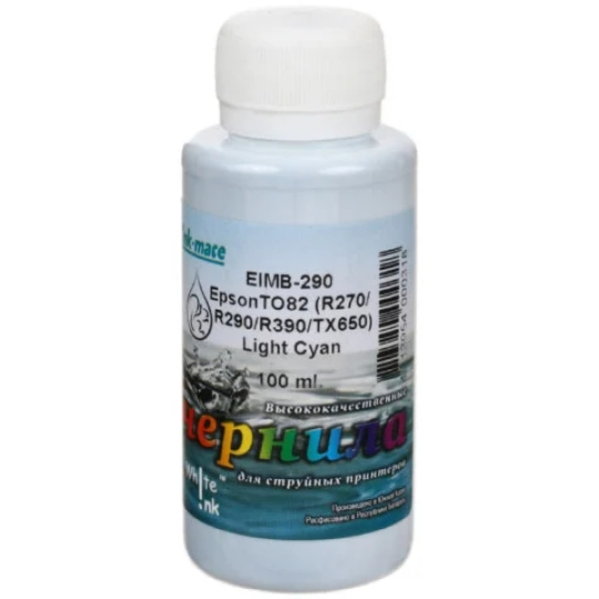 Чернила Ink-Mate White Ink EIMB-290 100 мл. (Epson TO82 СLARIA R270/R290/R390/TX650) светло-голубые