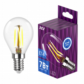 Лампа сд FILAMENT шарик G45 E14 7W 32483 6