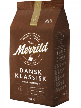 Кофе зерновой "Merrild" Dansk Klassisk, 1 кг