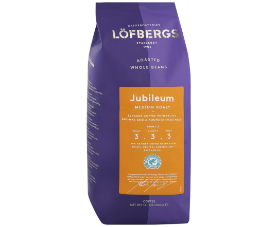 Кофе в зернах «Lofbergs» Lila jubileum blend, 400 г, Швеция