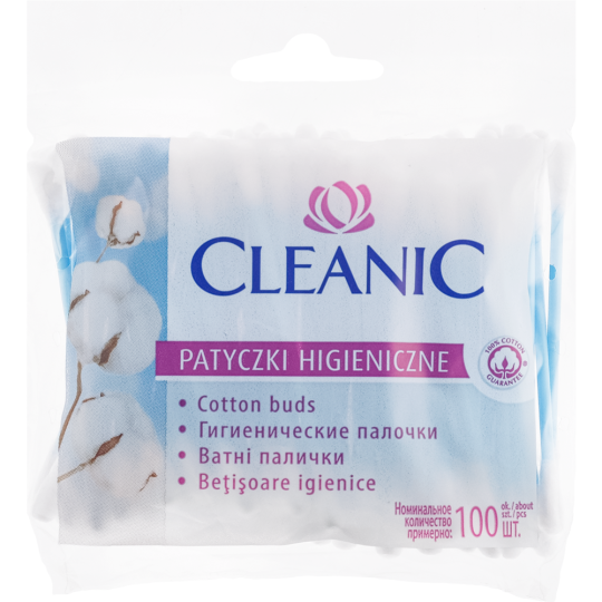 Ватные палочки «Cleanic» 100 шт