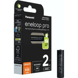 Комплект аккумуляторов «Panasonic» Eneloop Pro AAA 930 2BP, BK-4HCDE/2BE, 2 шт