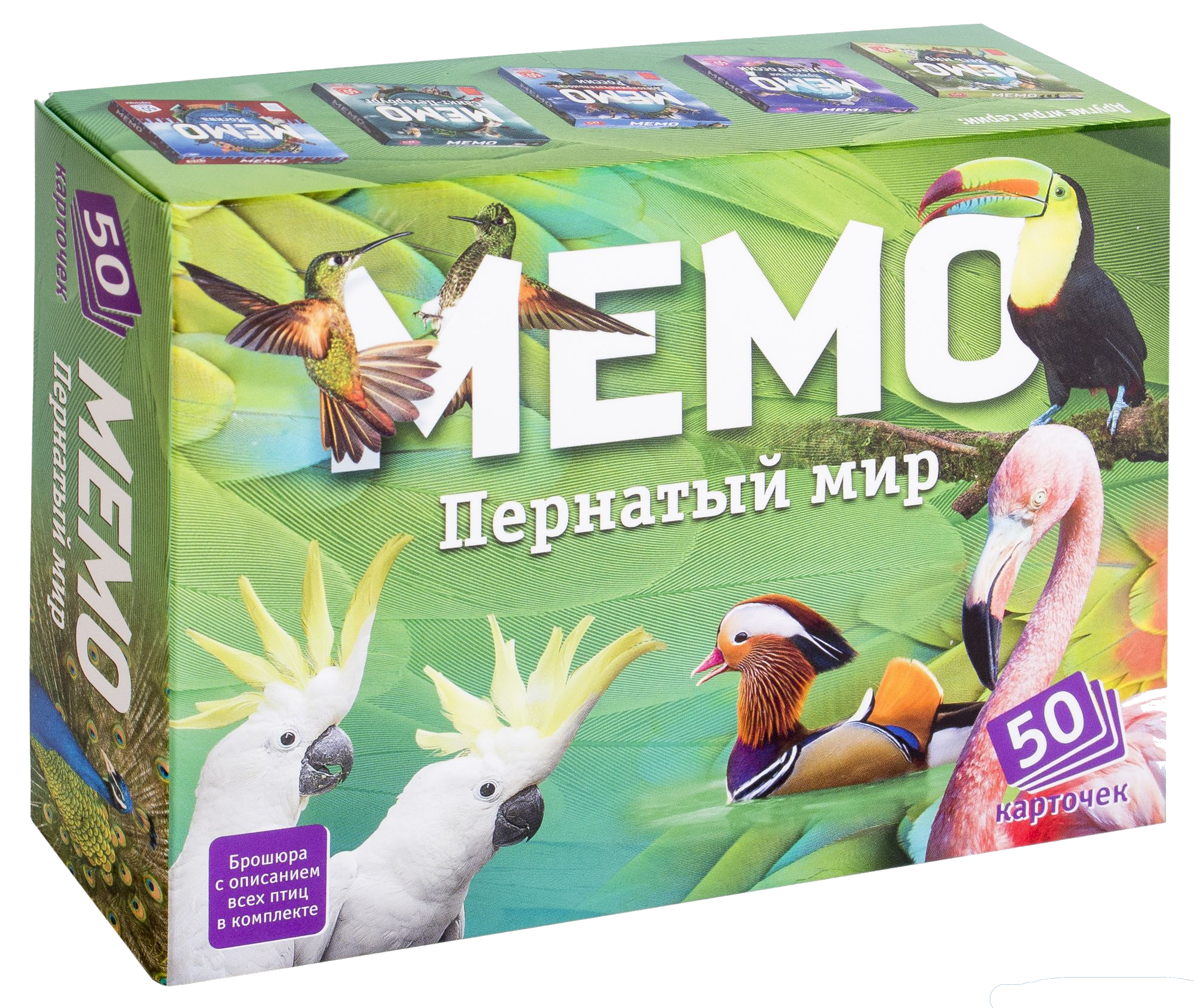 Мемо "Пернатый мир" (50 карточек)