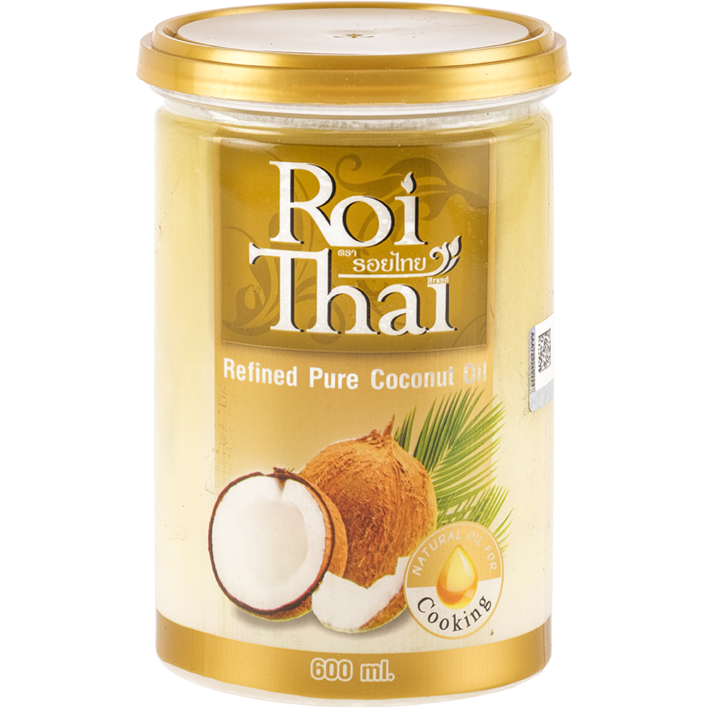 Ко­ко­со­вое масло «Roi Thai» 100%, ра­фи­ни­ро­ван­ное, 600 мл