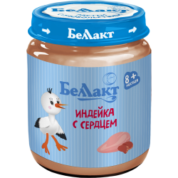 Кон­сер­вы мясные «Бел­лак­т» из мяса ин­дей­ки с серд­цем, 95 г