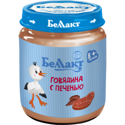 Кон­сер­вы мясные  «Бел­лак­т»  из го­вя­ди­ны с пе­че­нью, 95 г