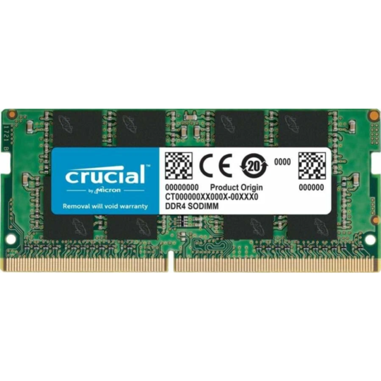 Оперативная память «Crucial» 16GB DDR4 SODIMM PC4-21300, CT16G4SFRA266