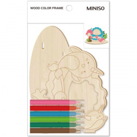 Рас­крас­ка по дереву «Miniso» 2011887610105, 13, 4х10, 4 см, кит