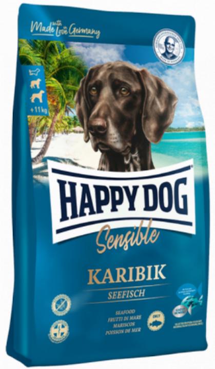 Сухой корм для собак Happy Dog Sensible  Karibik с океанической рыбой, 4 кг