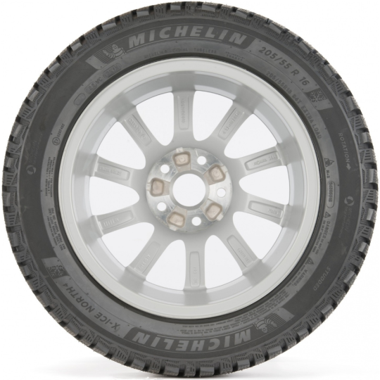 Зимняя шина «Michelin» X-Ice North 4, 205/55R17, 95T, шипы