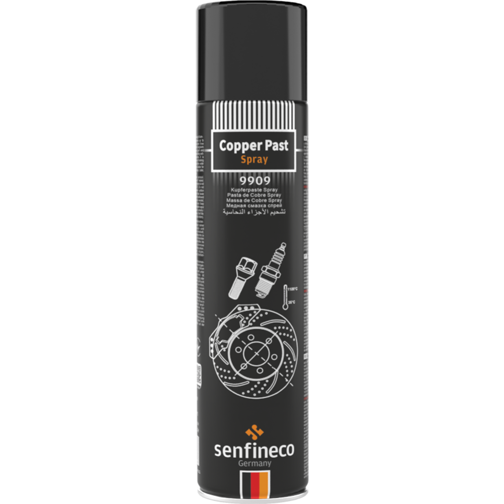 Паста высокотемпературная «Senfineco» Copper Paste Spray, 9909, 400 мл