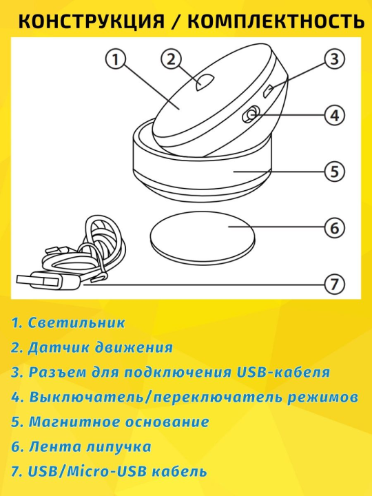 Светильник, управляемый датчиками Светильник JAZZway TS8-L6-Accu-wm тепл. свет, PIR - датчик .5035591