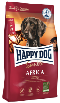 Сухой корм для собак Happy Dog Sensible Africa со страусом, 4 кг