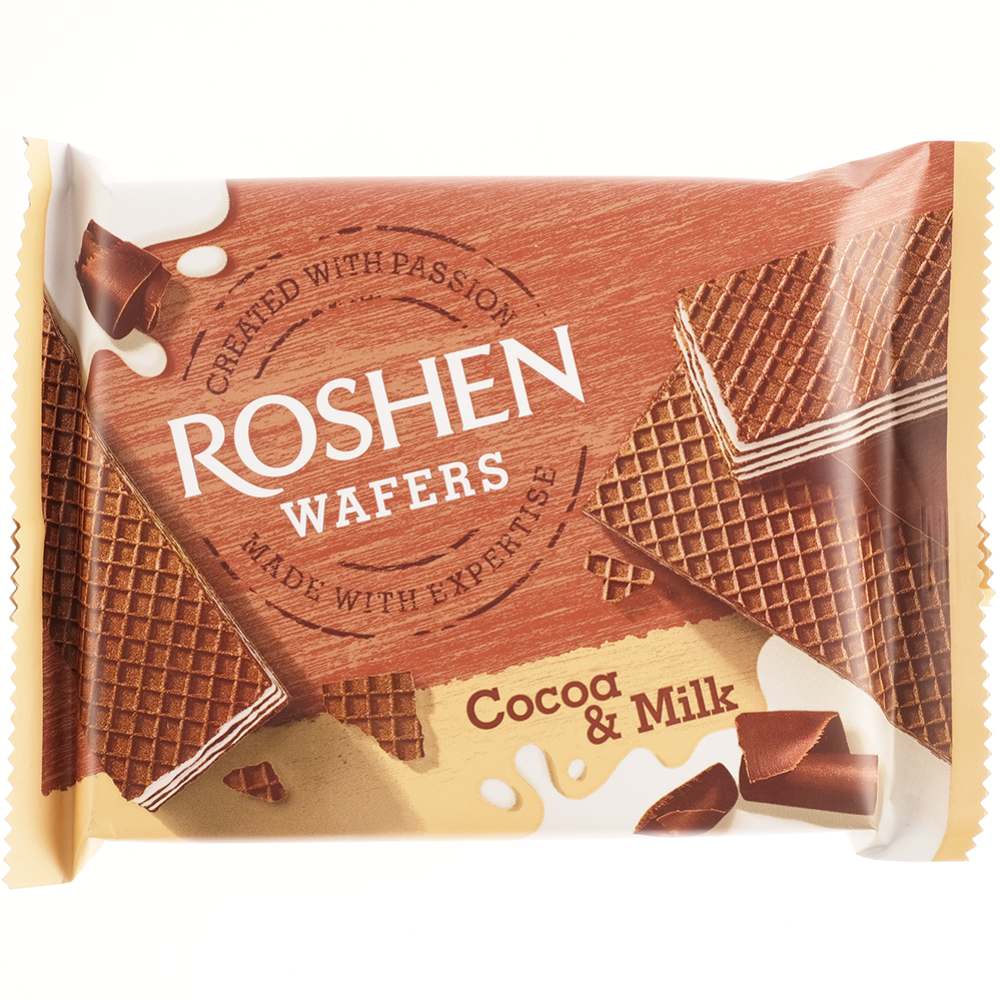 Вафли «Roshen» Wafers, какао-молоко, 72 г