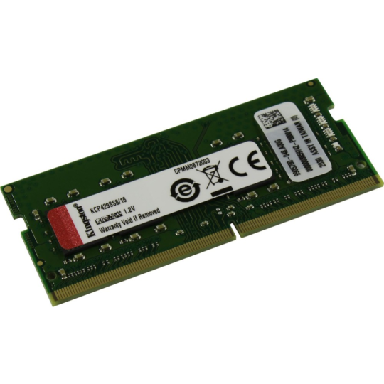 Оперативная память «Kingston» 16GB DDR4 SODIMMPC4-25600, KVR32S22S8/16