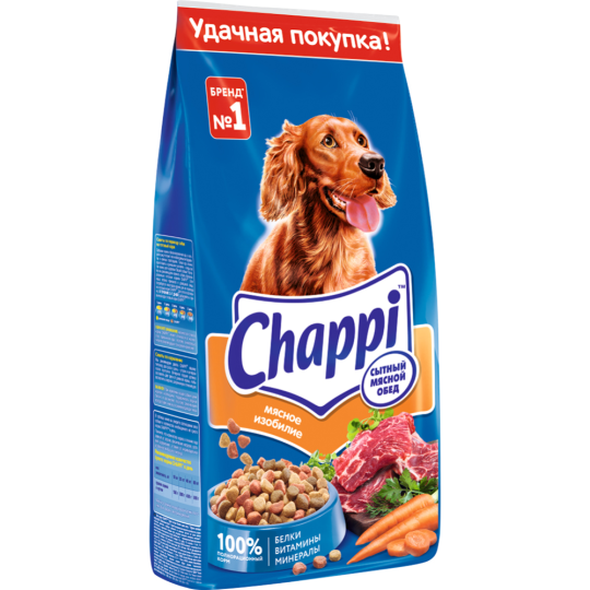 Корм для собак «Chappi» мясное изобилие, 15 кг