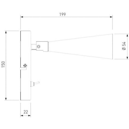 Настенный светильник «Elektrostandard» Horn GU10 SW, MRL 1010, черный, a047874