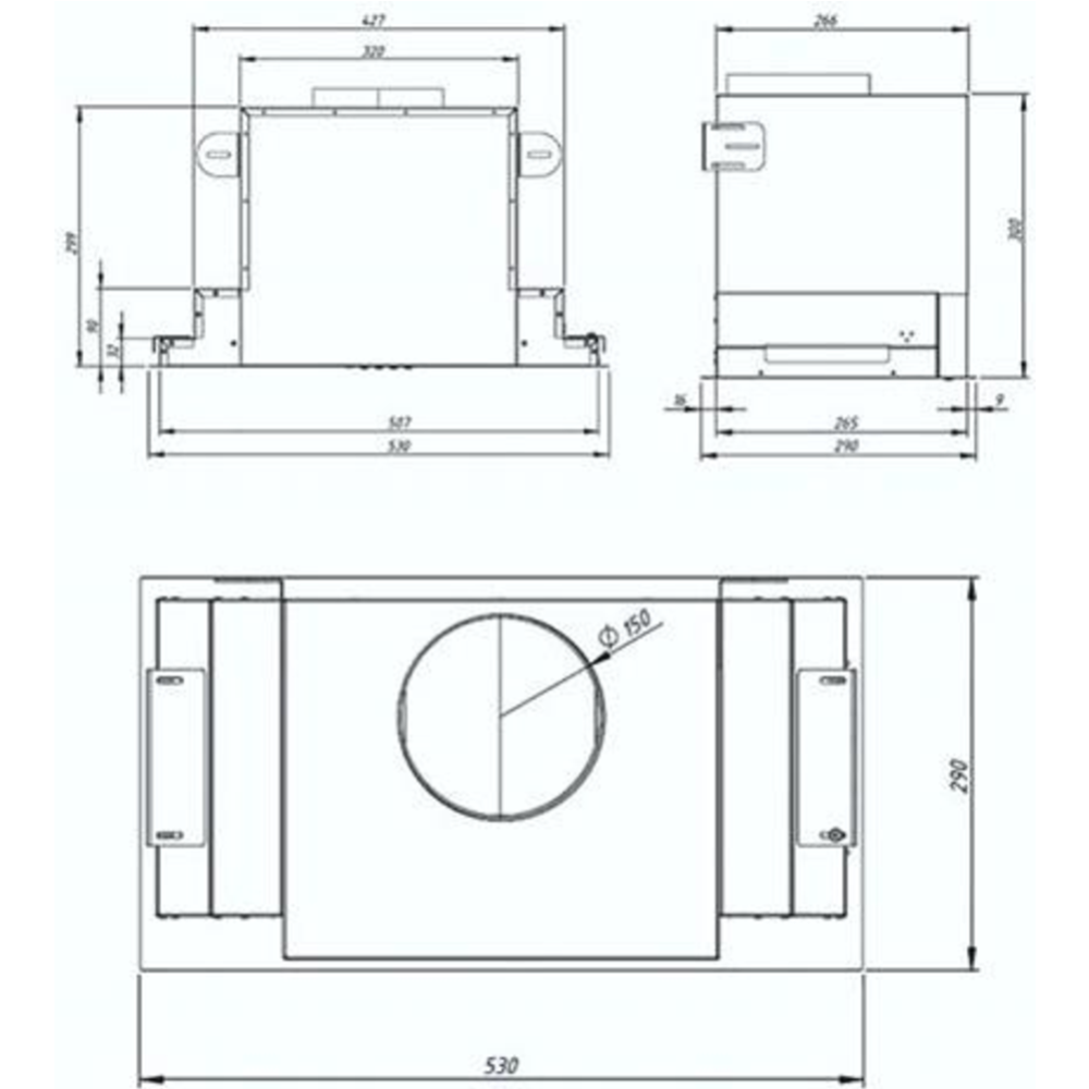 Вытяжка «Akpo» Neva Glass 80 wk-10 белое стекло/нержавеющая сталь