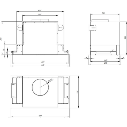 Вытяжка «Akpo» Neva Glass II 60 wk-10 черное стекло/нержавеющая сталь