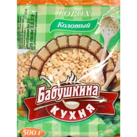 Горох «Бабушкина кухня» колотый шлифованный, 500 г