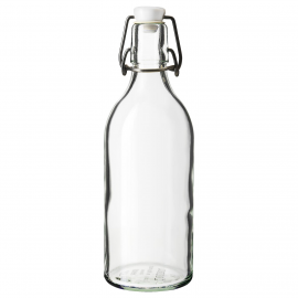 KORKEN Бутылка с крышкой, бесцветное стекло, 0.5 л
