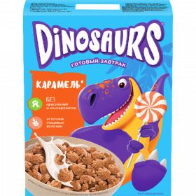 Сухой зав­трак  «Kellogg’s»Dinosaurs ка­ра­мель­ные лапы, 220 г