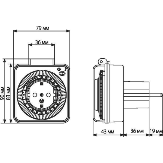 Розетка «Elektrostandard» TMH-M-2 16A x1 IP44, белый, a026135