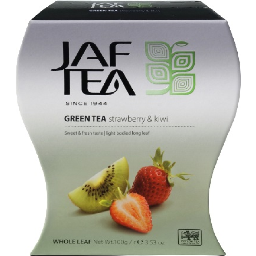 Чай зеленый «Jaf» байховый, цейлонский с ароматом клубники и киви, 100 г