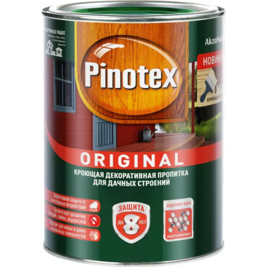 Пропитка для древесины «Pinotex» Original, BW, база, 5279187, 0.9 л