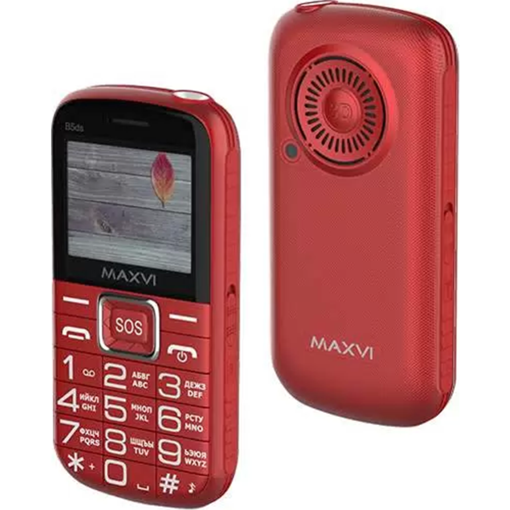 Мобильный телефон «Maxvi» B5ds, красный