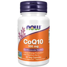 Коэнзим Q10 Now Foods CoQ10, 100 мг, 30 капс.